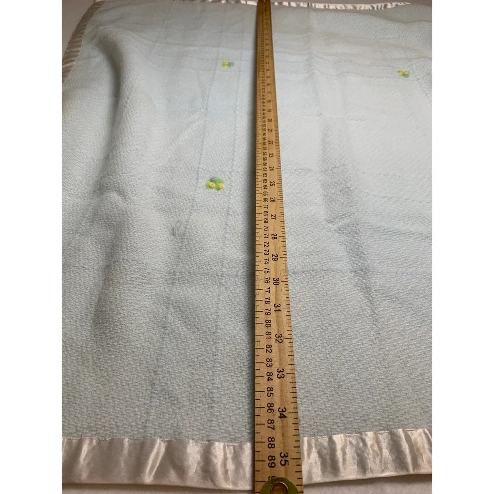 Vintage Handwoven The Three‎ Weavers Baby Blanket 100% Virgin Orlon Acrylic USA